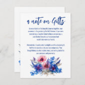 Cornblumen und Lavendel-Note über Geschenke Einsch Begleitkarte (Vorne/Hinten)