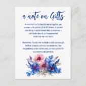 Cornblumen und Lavendel-Note über Geschenke Einsch Begleitkarte (Vorderseite)