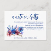 Cornblumen und Lavendel-Note über Geschenke Einsch Begleitkarte (Vorderseite)