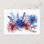 Cornblumen und Lavendel-Note über Geschenke Einsch Begleitkarte (Rückseite)