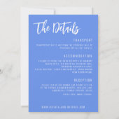 💍 Cornblumen und Lavender Bliss Hochzeit Einladung (Rückseite)