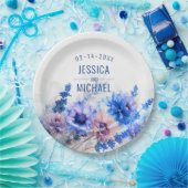 💍 Cornblumen und Lavender Bliss Pappteller (Party)