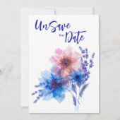 💍 Cornblumen und Lavender Bliss Save The Date (Vorderseite)