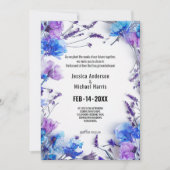 💍 Cornblumen und Lavender Elegance Einladung (Vorderseite)