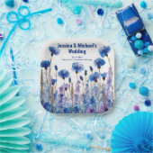 💍 Cornblumen und Lavender Elegance Pappteller (Party)