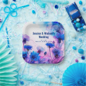 💍 Cornblumen und Lavender Elegance Pappteller (Party)