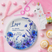 💍 Cornblumen und Lavender Elegance Pappteller (Party)