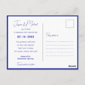 💍 Cornblumen und Lavender Elegance Postkarte (Rückseite)