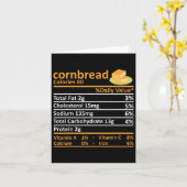 Cornbread Nutrition Food Erntedank Kostüm Chri Karte (Gelbe Blume)