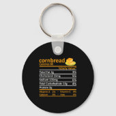 Cornbread Nutrition Food Thanksgiving Costume Chri Schlüsselanhänger (Vorderseite)