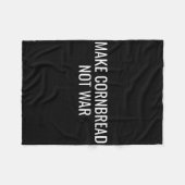 Cornbrot statt Krieg Protest Frieden Backen Fleecedecke (Vorderseite (Horizontal))