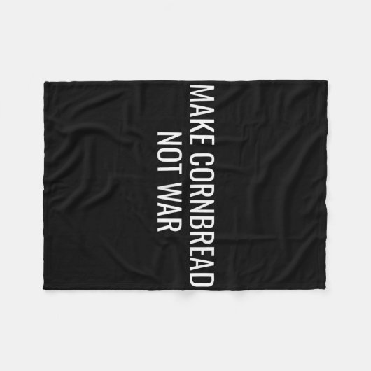 Cornbrot statt Krieg Protest Frieden Backen Fleecedecke (Vorderseite (Horizontal))