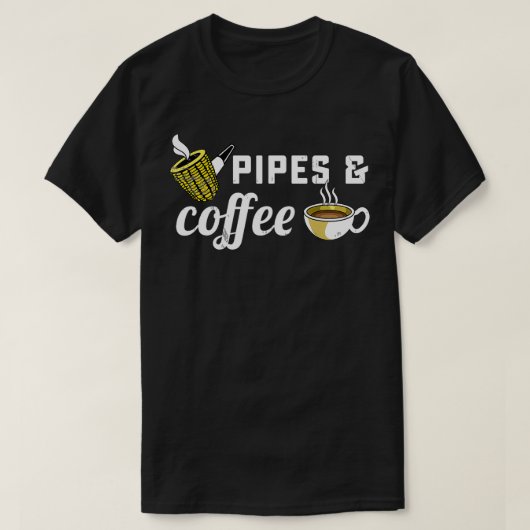 Corncob Pipe Smoker Rauchen Tabak Kaffee Lover D T-Shirt (Design vorne)