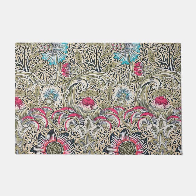 Corncockle, William Morris Fußmatte (Vorderseite)