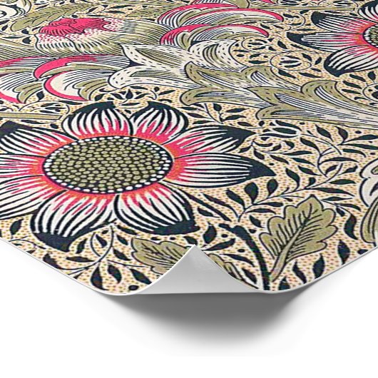 Corncockle, William Morris Poster (Ecke)