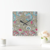 Corncockle, William Morris Quadratische Wanduhr (Zuhause)