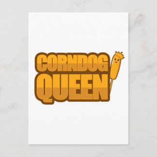 Corndog Queen Corn Hundeliebhaber Geschenk Postkarte