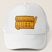 Corndog Queen Corn Hundeliebhaber Geschenk Truckerkappe (Vorderseite)