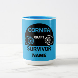 Cornea Graft Corneal Transplantatübersiedlung Zweifarbige Tasse