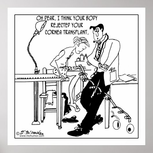 Cornea Transplantatabstoßung Poster (Vorne)