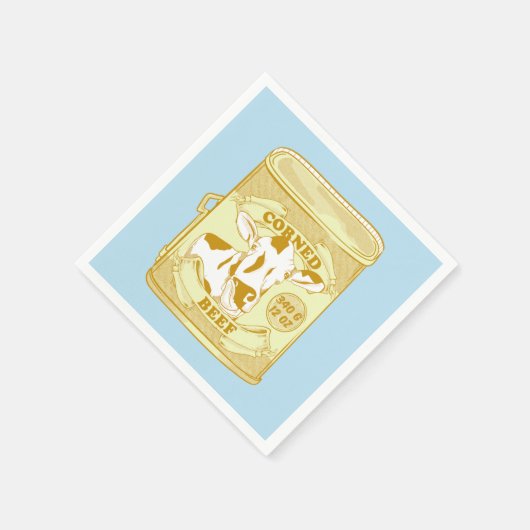 Corned Beef can Serviette (Ecke)