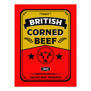 Corned Beef Küche Vintage Fotodruck