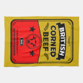 Corned Beef Küche Vintage Geschirrtuch (Horizontal)