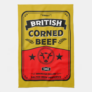 Corned Beef Küche Vintage Geschirrtuch