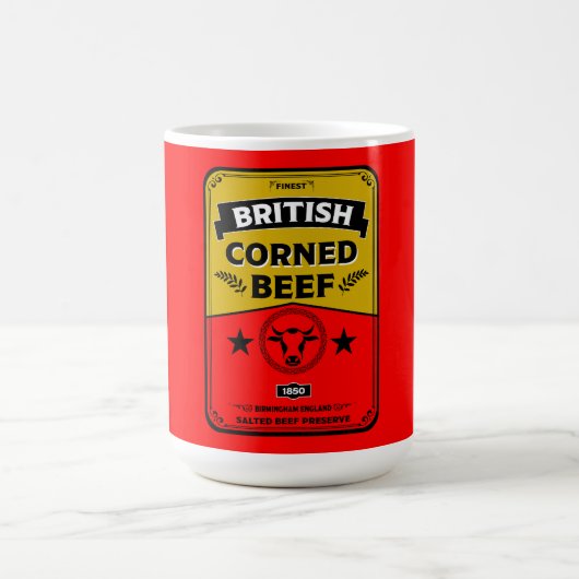Corned Beef Küche Vintage Verwandlungstasse (Zentrum)