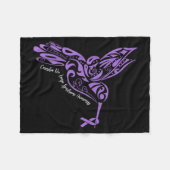 Cornelia-de-Lange-Syndrom-Bewusstsein Kolibri Fleecedecke (Vorderseite (Horizontal))