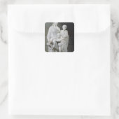 Cornelia, Mutter der beiden Brüder Gracchi Quadratischer Aufkleber (Tasche)