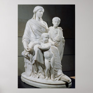 Cornelia, Mutter der zwei Gracchi Brüder Poster