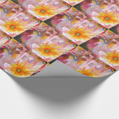 Cornelia pastellrosa Aquarellkunst Geschenkpapier (Ecke)