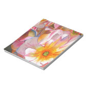 Cornelia pastellrosa Aquarellkunst Notizblock (Rotiert)