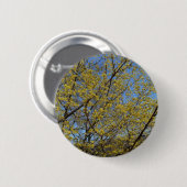 Cornelian Cherry Dogwood und Blue Sky Floral Button (Vorne & Hinten)