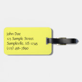 Cornelian Cherry Dogwood und Blue Sky Floral Gepäckanhänger (Rückseite horizontal)