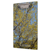 Cornelian Cherry Dogwood und Blue Sky Floral Klemmbrett (Links)