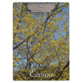 Cornelian Cherry Dogwood und Blue Sky Floral Klemmbrett (Vorderseite)