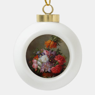 Cornelis Johannes van Hulsteijn Vase mit Blume Keramik Kugel-Ornament