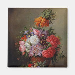 Cornelis Johannes van Hulsteijn Vase mit Blume Magnet