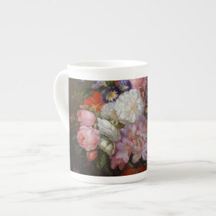 Cornelis Johannes van Hulsteijn Vase mit Blume Porzellantasse
