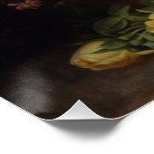 Cornelis Johannes van Hulsteijn Vase mit Blume Poster (Ecke)
