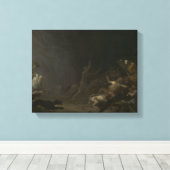 Cornelis Saftleven - A Hexen' Sabbat Leinwanddruck (Insitu (Holzboden))