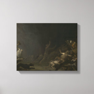 Cornelis Saftleven - A Hexen' Sabbat Leinwanddruck