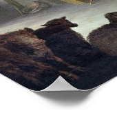 Cornelis Saftleven Satire über ligiöse Bauern Poster (Ecke)