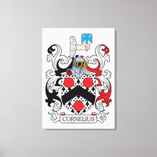 Cornelius Familienwappen Leinwanddruck (Vorderseite)
