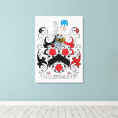 Cornelius Familienwappen Leinwanddruck (Insitu (Holzboden))