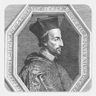 Cornelius Jansen, Bischof von Ypres Quadratischer Aufkleber
