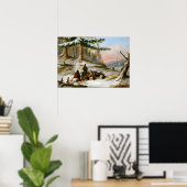 Cornelius Krieghoff Moose Hunters Poster (Heimbüro)