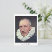 Cornelius Van Geest-Portrait von Anthony Van Dyck Postkarte (Stehend Vorderseite)